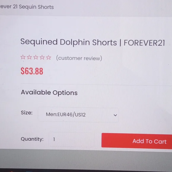 🍓 Forever 21 Sequin Dolphin Shorts New - Picture 15 of 17